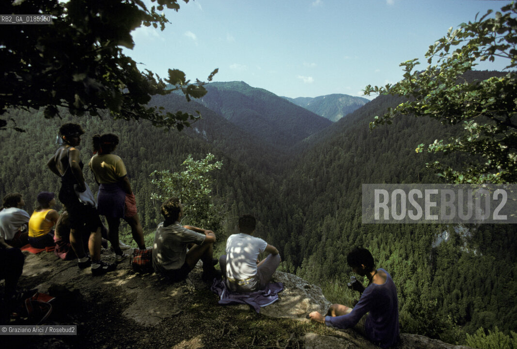 ( REPUBBLICA SLOVACCA  ) -  SLOVACCHIA  - PARCO DETTO  PARADISO SLOVACCO   - © 1986 Graziano Arici/Rosebud2 / GEO