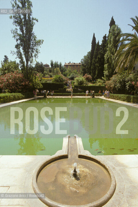 ( SPAGNA  ) ANDALUSIA  GRANADA  : IL PALAZZO DELLALHAMBRA   © 1990 Graziano Arici/Rosebud2 / GEO / ARCHITETTURA ARABO ANDALUSA