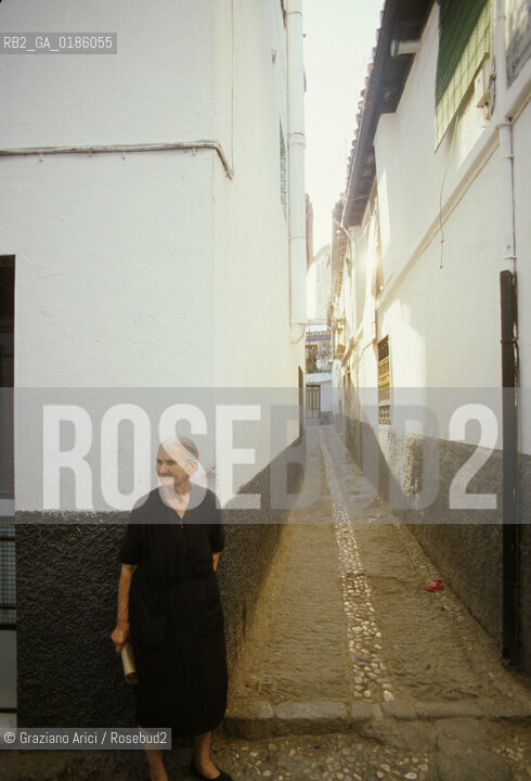 ( SPAGNA  ) ANDALUSIA  GRANADA  : QUARTIERE DELLALBAICIN  © 1980 Graziano Arici/Rosebud2 / GEO