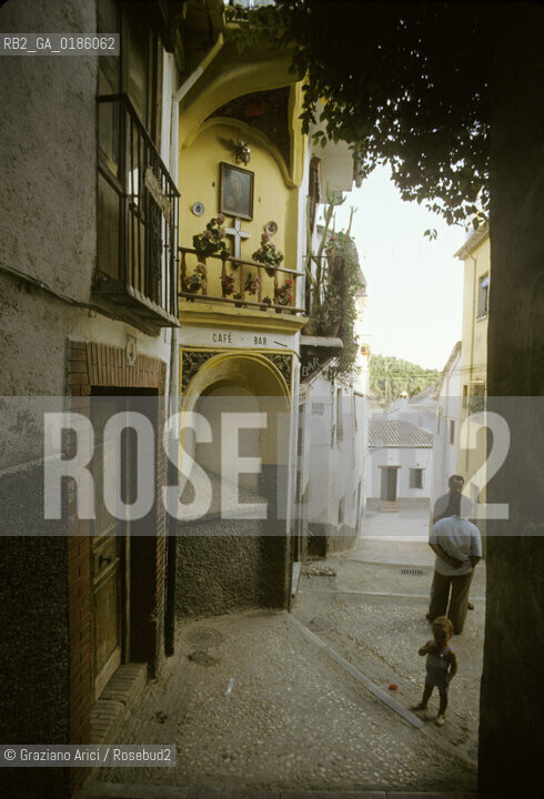( SPAGNA  ) ANDALUSIA  GRANADA  : QUARTIERE DELLALBAICIN    © 1980 Graziano Arici/Rosebud2 / GEO