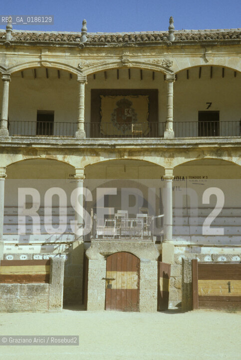 ( SPAGNA  ) ANDALUSIA  RONDA  : PLAZA DE TOROS ARENA   © 1980 Graziano Arici/Rosebud2 / GEO CORRIDA