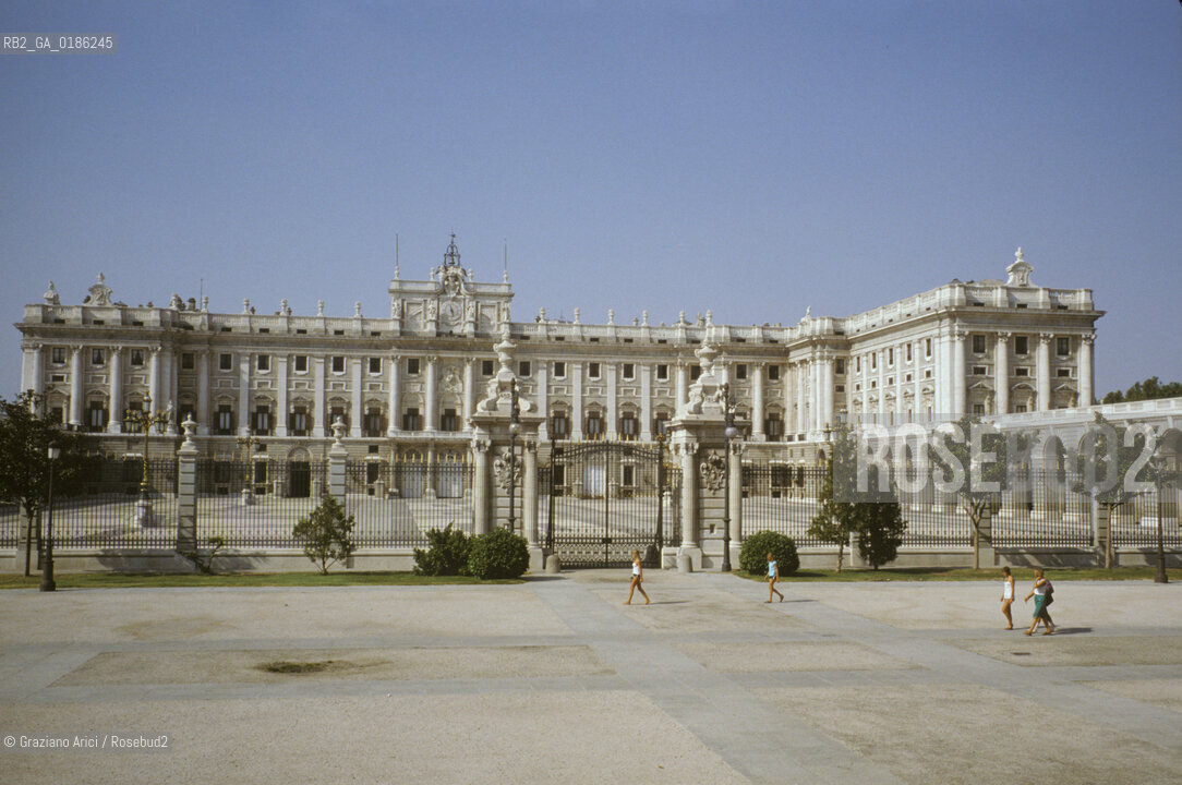 ( SPAGNA  ) CASTIGLIA MADRID : IL PALAZZO REALE  © 1980 Graziano Arici/Rosebud2 / GEO