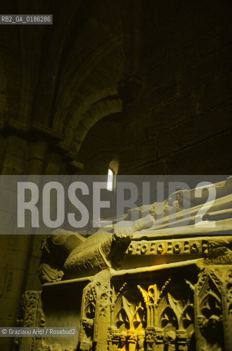 ( SPAGNA  ) CATALOGNA MONASTERO DE SANTA MARIA DE POBLET TOMBE REALI © 1980 Graziano Arici/Rosebud2 / GEO