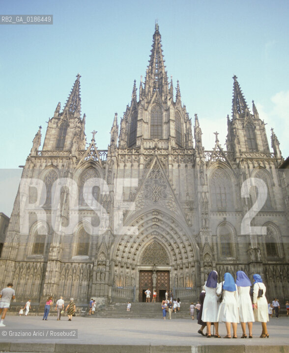 ( SPAGNA  ) CATALOGNA BARCELLONA : BARRIO GOTICO LA CATTEDRALE   © 1990 Graziano Arici/Rosebud2 / GEO