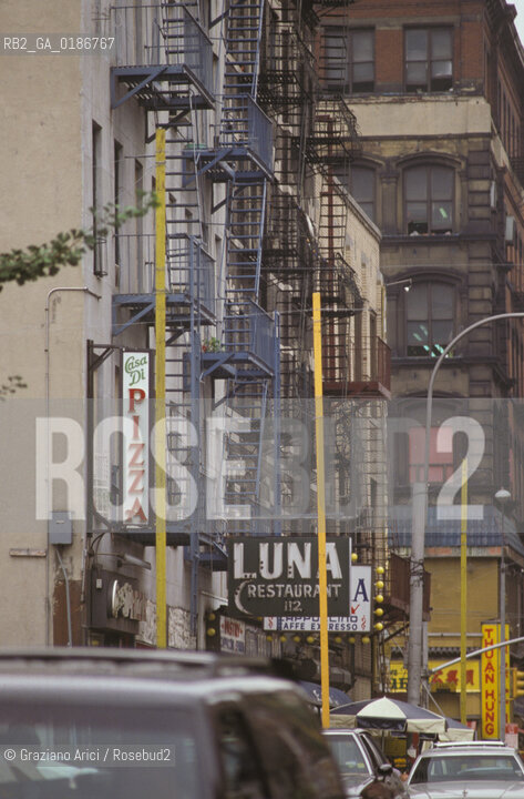 ( STATI UNITI DAMERICA - USA  ) NEW YORK CITY : LITTLE ITALY   - © 1986 Graziano Arici/Rosebud2 / GEO / SCALA