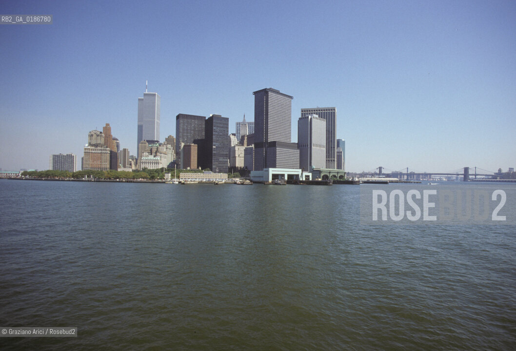 ( STATI UNITI DAMERICA - USA  ) NEW YORK CITY : MANHATTAN SKYLINE   - © 1986 Graziano Arici/Rosebud2 / GEO