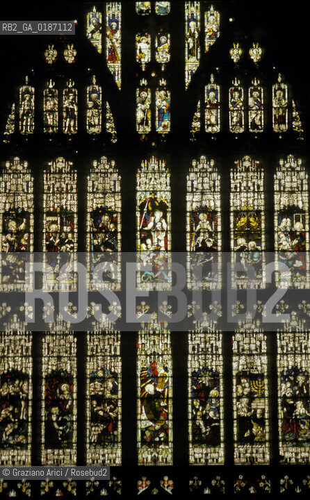 ( GRAN BRETAGNA  ) BATH : STRADA E ABBEY CHURCH   © 1990 Graziano Arici/Rosebud2 / GEO / AVON VETRATA