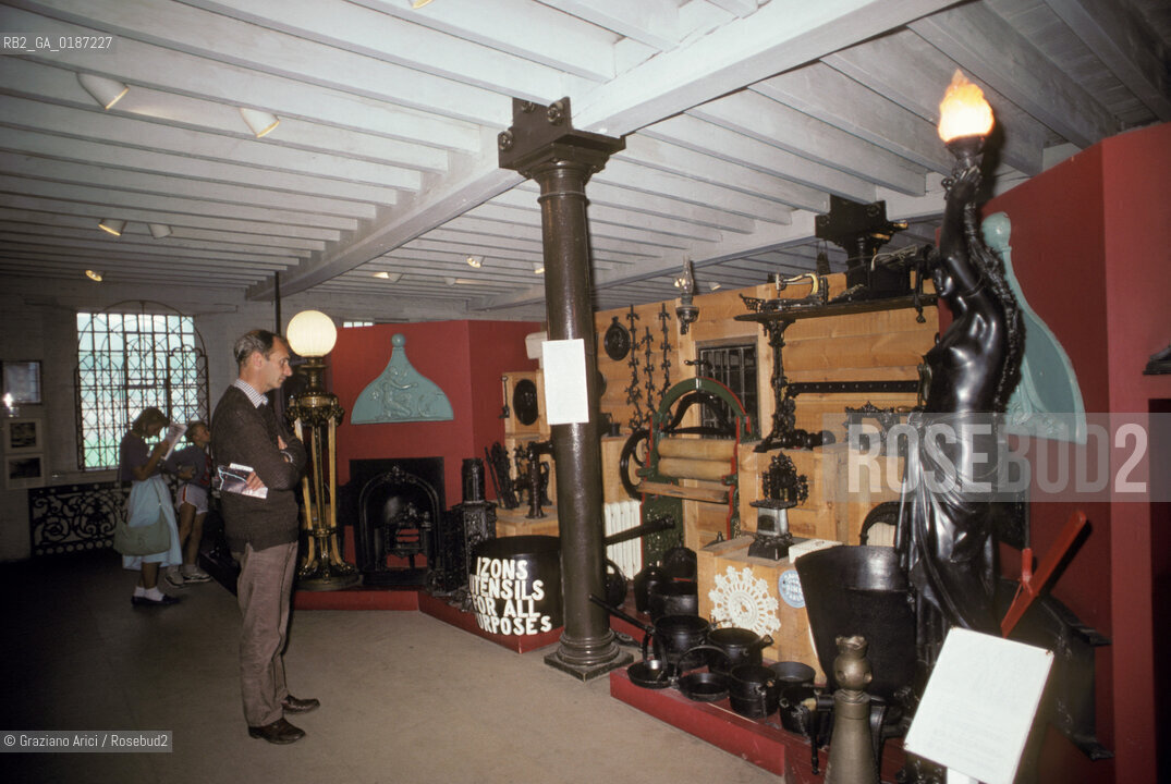 ( GRAN BRETAGNA  )  IRONBRIDGE  : MUSEO SULLA RIVOLUZIONE INDUSTRIALE  © 1990 Graziano Arici/Rosebud2 / GEO / SHROPSHIRE /  ARCHEOLOGIA INDUSTRALE