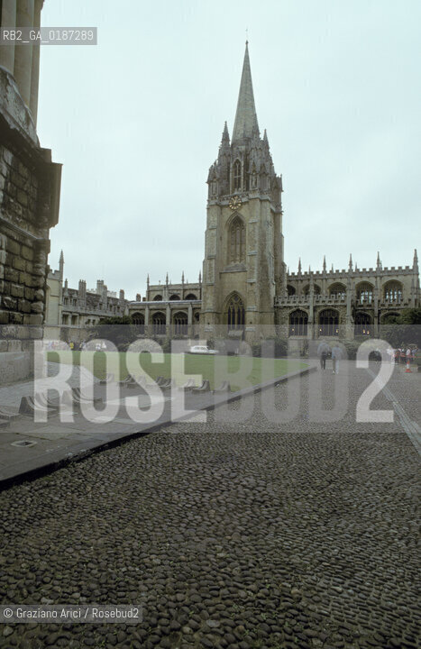 ( GRAN BRETAGNA  )  OXFORD  : LA CHIESA DI ST.MARY    © 1990 Graziano Arici/Rosebud2 / GEO /
