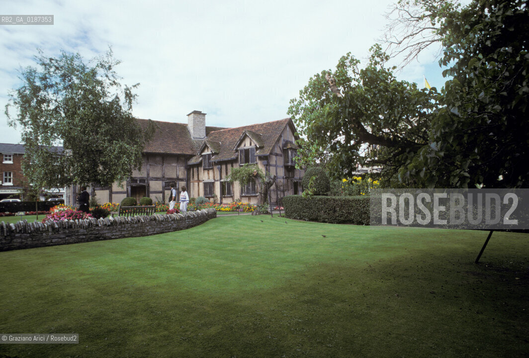 ( GRAN BRETAGNA  )  STRATFORD-UPON-AVON  : LA CASA NATALE  DI SHAKESPEARE     © 1990 Graziano Arici/Rosebud2 / GEO / WARWICKSHIRE / SHAKESPEARE