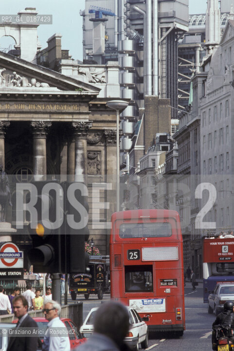 ( GRAN BRETAGNA  )  LONDRA  :  LA CITY E LA BORSA   © 1990 Graziano Arici/Rosebud2 / GEO LA SEDE DEI LLOIDSS