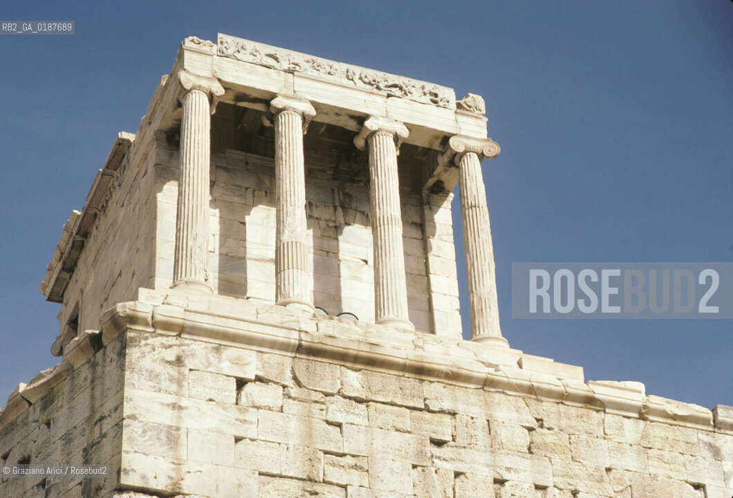 ( GRECIA  ) ATENE : ACROPOLI E TEMPIO DI ATENA NIKE  - © 1990 Graziano Arici/Rosebud2 / GEO / TEMPIO