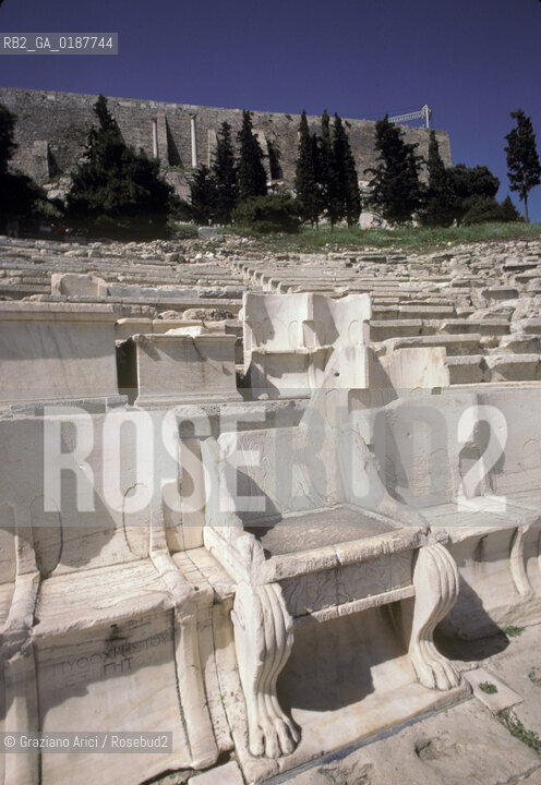 ( GRECIA  ) ATENE : ACROPOLI TEATRO DI DIONISO  - © 1990 Graziano Arici/Rosebud2 / GEO
