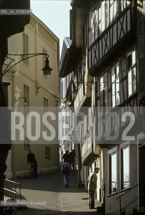 ( SVIZZERA CONFEDERAZIONE ELVETICA  ) BASILEA :  CASE DEL CENTRO STORICO   © 1995 Graziano Arici/Rosebud2 / GEO