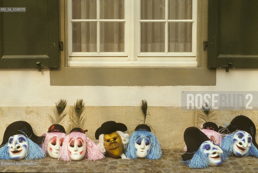 ( SVIZZERA CONFEDERAZIONE ELVETICA  ) BASILEA :  IL CARNEVALE    © 1995 Graziano Arici/Rosebud2 / GEO / MASCHERA