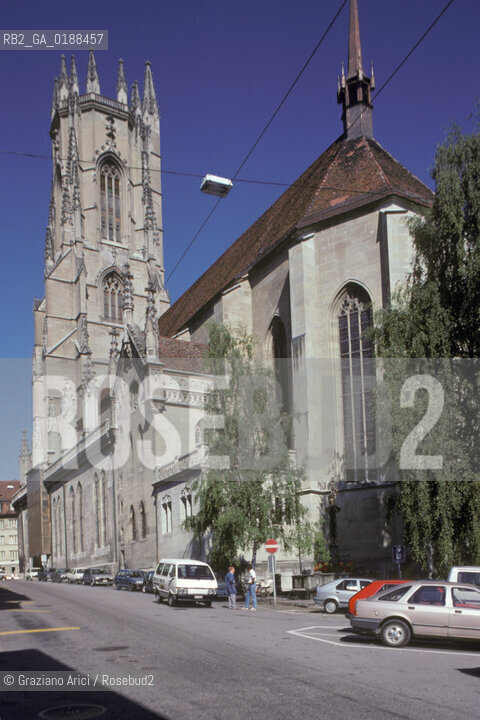 ( SVIZZERA CONFEDERAZIONE ELVETICA  ) CANTONE DI FRIBURGO  FRIBURGO : CATTEDRALE DI ST.NICOLAS   © 1995 Graziano Arici/Rosebud2 / GEO
