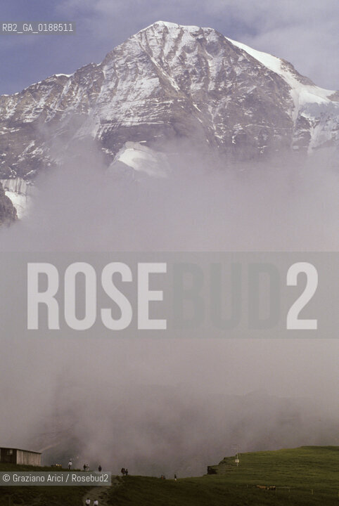 ( SVIZZERA CONFEDERAZIONE ELVETICA  ) CANTONE DI BERNA  GHIACCIAIO DELLO JUNGFRAU   © 1995 Graziano Arici/Rosebud2 / GEO NEVE MONTAGNA