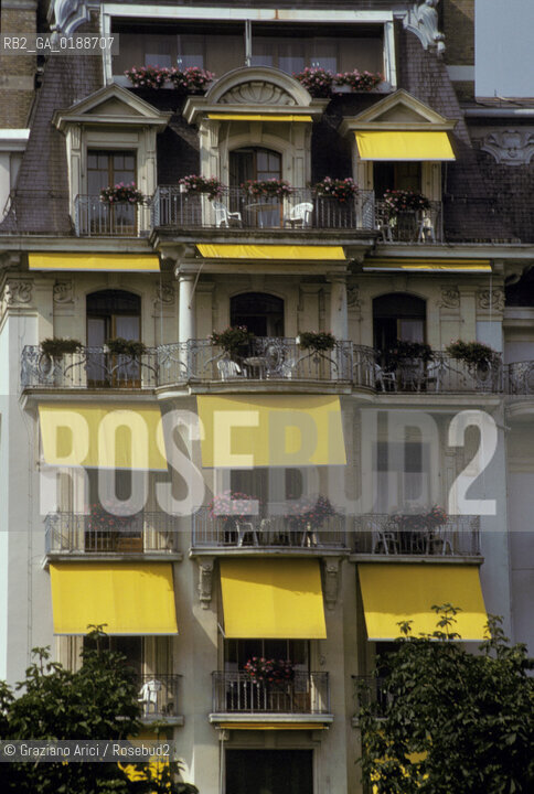 ( SVIZZERA CONFEDERAZIONE ELVETICA  ) CANTONE DI VAUD LOSANNA : HOTEL  © 1995 Graziano Arici/Rosebud2 / GEO