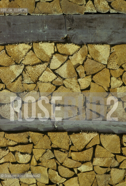 ( SVIZZERA CONFEDERAZIONE ELVETICA  ) CANTONE DI ZURIGO VALLE DELLEMMENTHAL : CATASTA DI LEGNO  © 1995 Graziano Arici/Rosebud2 / GEO
