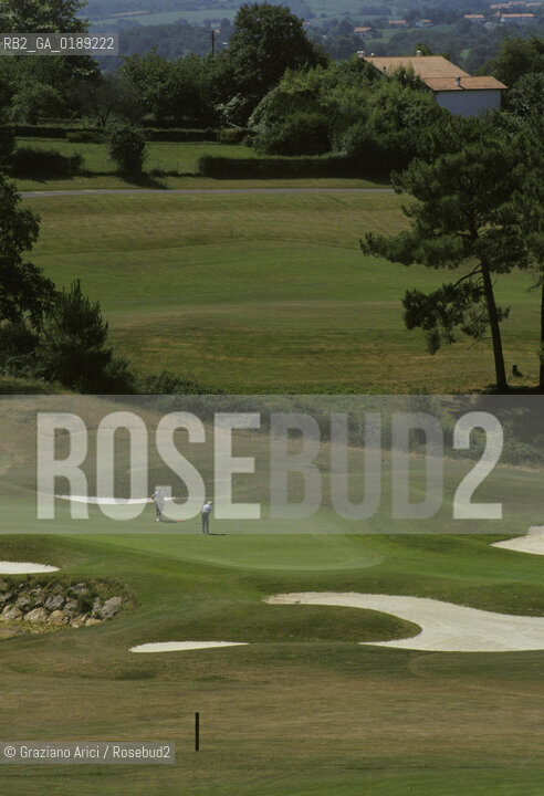 ( FRANCIA  )  PAYS BASQUE BIARRITZ : IL CAMPO DA GOLF DI ARCANGUES  © 1995 Graziano Arici/Rosebud2 / GEO
