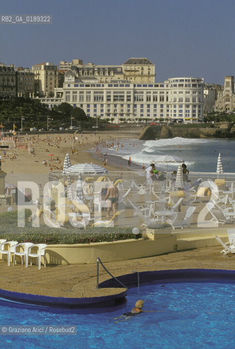 ( FRANCIA  )  PAYS BASQUE BIARRITZ : HOTEL DU PALAIS    © 1999 Graziano Arici/Rosebud2 / GEO PISCINA