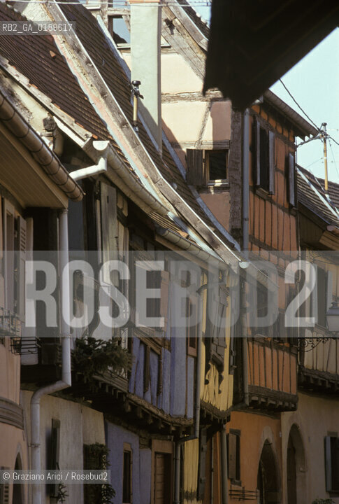 ( FRANCIA  )  ALSAZIA EGUISHEIM : UNA VIA DEL CENTRO  © 1999 Graziano Arici/Rosebud2 / GEO GRATICCIO