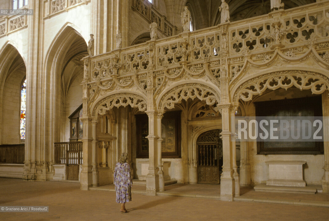 ( FRANCIA  )  RHONE-ALPES  BOURG-EN-BRESSE : CHIESA DI BROU © 1999 Graziano Arici/Rosebud2 / GEO ARCHITETTURA GOTICO-FIAMMEGGIANTE
