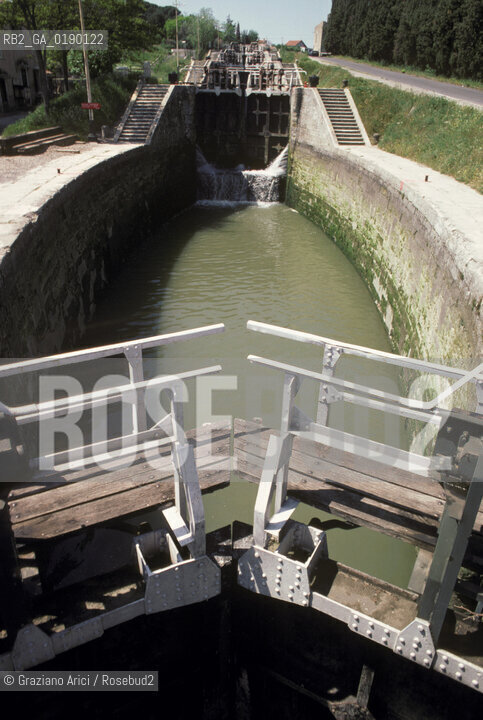 ( FRANCIA  )  LANGUEDOC-ROUSSILLON  BEZIERS : LE NOVE CHIUSE DEL CANAL DU MIDI © 1999 Graziano Arici/Rosebud2 / GEO CANALE