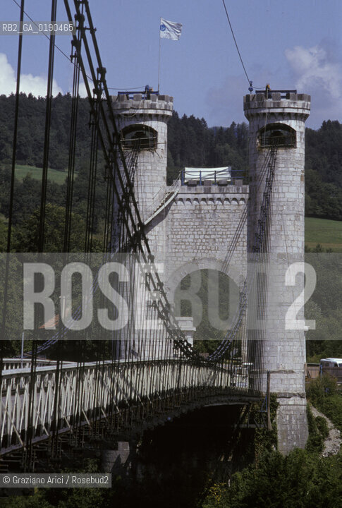( FRANCIA  )  RHONE-ALPES PONT-DE-LA-CAILLE : PONTE CARLO ALBERTO © 1999 Graziano Arici/Rosebud2 / GEO ARCHEOLOGIA INDUSTRIALE