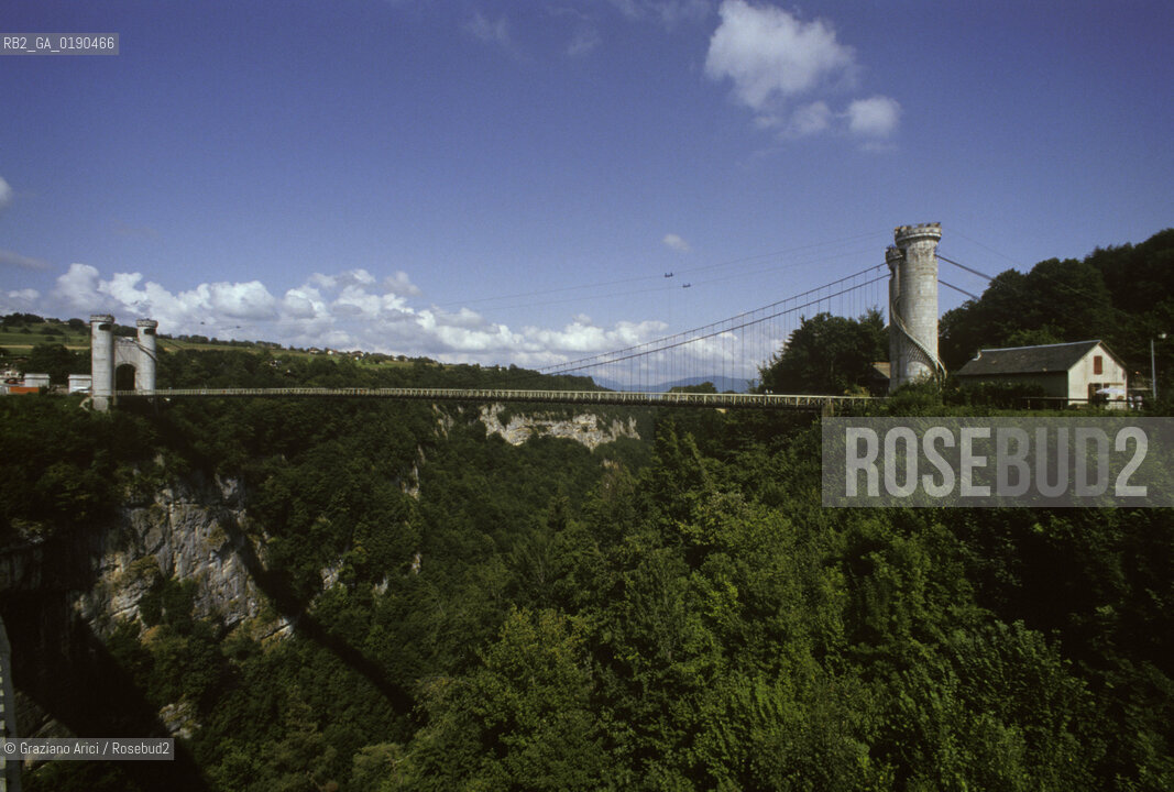 ( FRANCIA  )  RHONE-ALPES PONT-DE-LA-CAILLE : PONTE CARLO ALBERTO © 1999 Graziano Arici/Rosebud2 / GEO ARCHEOLOGIA INDUSTRIALE