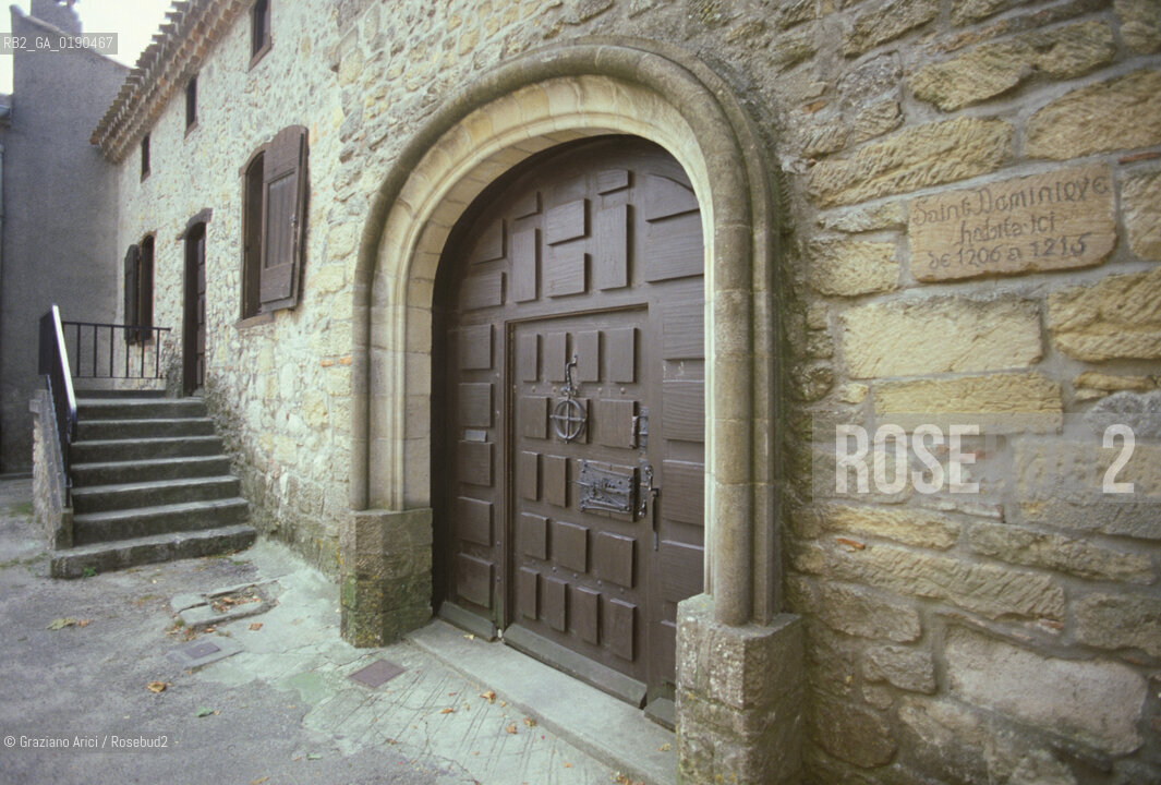 ( FRANCIA  )  LANGUEDOC-ROUSSILLON FANJEAUX : CASA DI SAN DOMENICO © 1999 Graziano Arici/Rosebud2 / GEO ERESIA CATARA CATARI