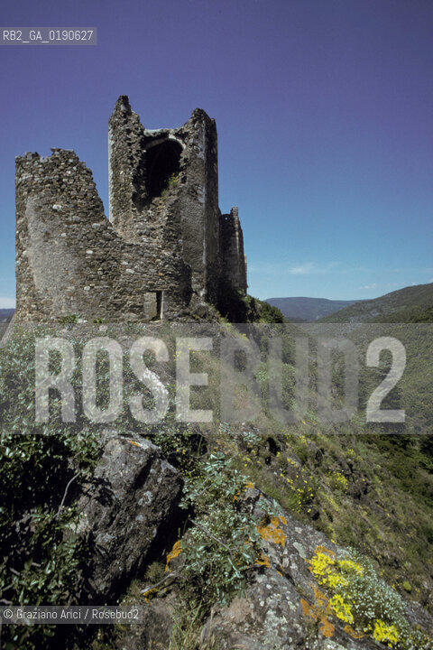 ( FRANCIA  )  MIDI-PYRENEES CASTELLI DI LASTOURS  © 1999 Graziano Arici/Rosebud2 / GEO ERESIA CATARA CATARI CROCIATA