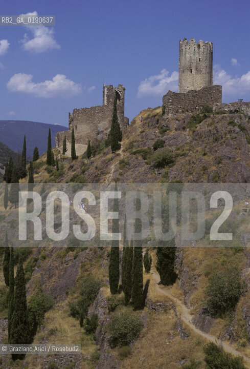 ( FRANCIA  )  MIDI-PYRENEES CASTELLI DI LASTOURS  © 1999 Graziano Arici/Rosebud2 / GEO ERESIA CATARA CATARI CROCIATA