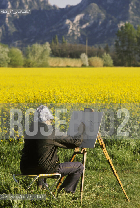 ( FRANCIA  )  PROVENCE-ALPES-COTE DAZUR  ALPILLES : CAMPO DI FIORI  © 1999 Graziano Arici/Rosebud2 / GEO PITTORE GIALLO