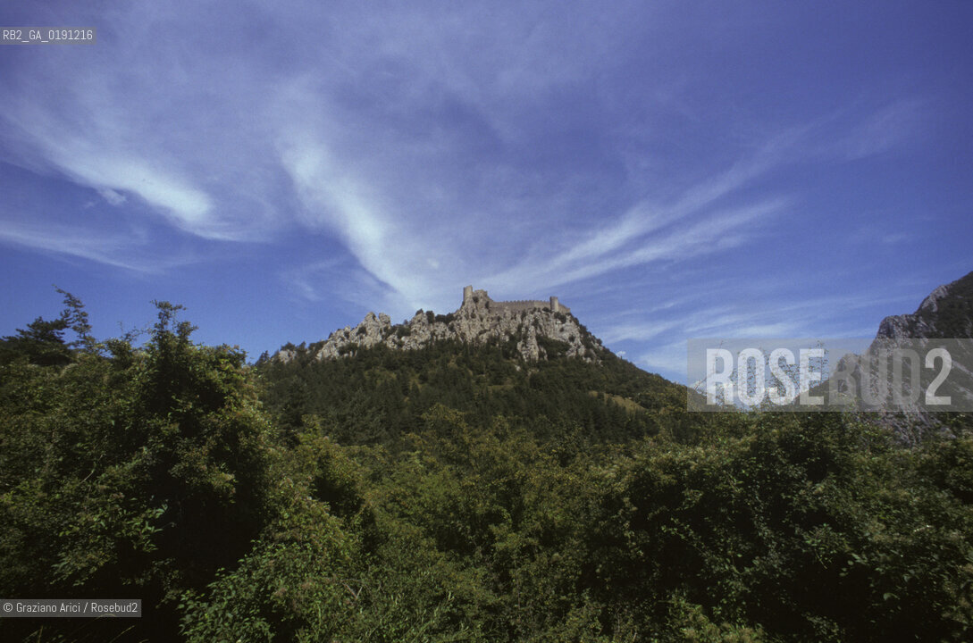 ( FRANCIA  )  LANGUEDOC-ROUSSILLON  PUILAURENS : IL CASTELLO © 1999 Graziano Arici/Rosebud2 / GEO ERESIA CATARA CATARI CROCIATA