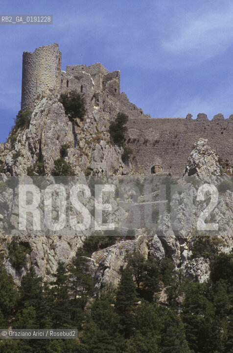 ( FRANCIA  )  LANGUEDOC-ROUSSILLON  PUILAURENS : IL CASTELLO © 1999 Graziano Arici/Rosebud2 / GEO ERESIA CATARA CATARI CROCIATA