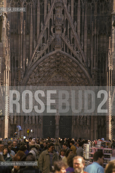 ( FRANCIA  )  ALSAZIA STRASBURGO : CATTEDRALE DI NOTRE-DAME PORTALE © 1999 Graziano Arici/Rosebud2 / GEO