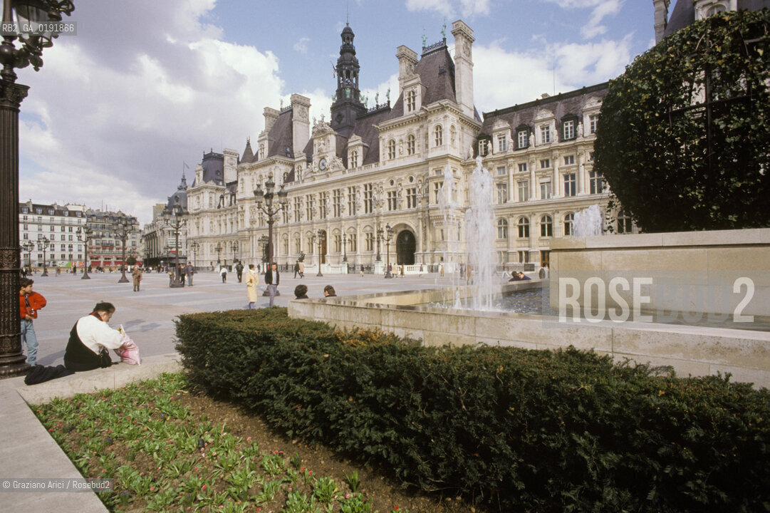 ( FRANCIA  )  PARIGI : PALAZZO DELLHOTEL DE VILLE   © 1995 Graziano Arici/Rosebud2 / GEO MUNICIPIO