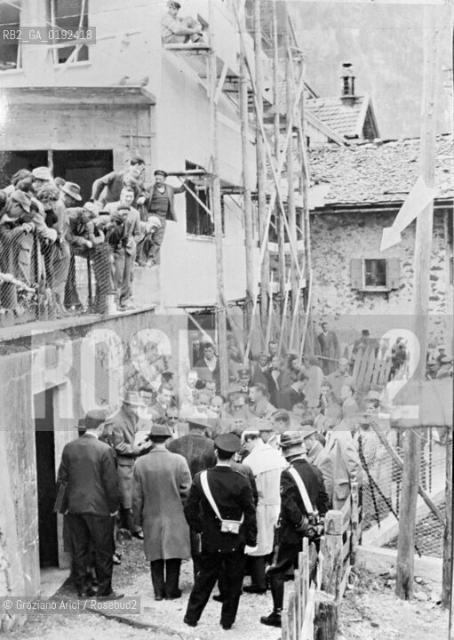 MURDERS IN ALLEGHE ( BELLUNO )  - 1960 - © ARCHIVIO Graziano Arici/Rosebud2  / CRONACA NERA  /  I FATTI DI ALLEGHE 