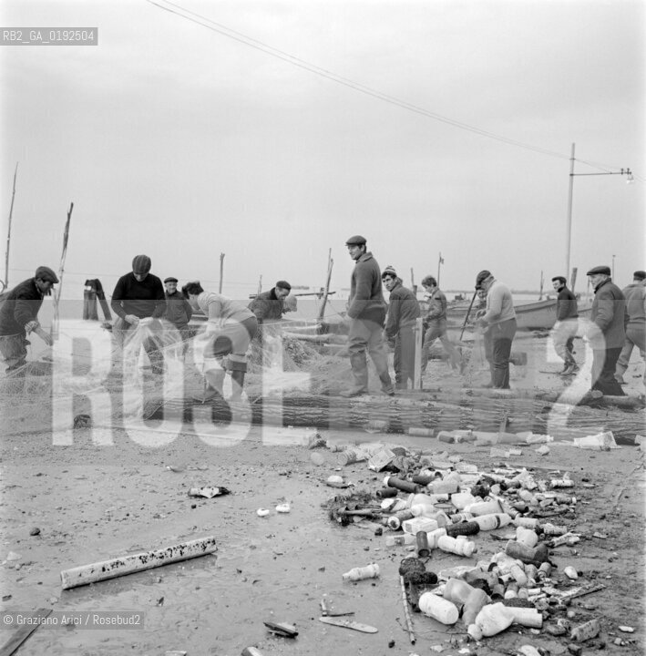 THE VILLAGE OF  PELLESTRINA AFTER THE GREAT HIGH TIDE (VENICE) - 1966 © ARCHIVIO Graziano Arici/Rosebud2  / ALTA MAREA / ACQUA ALTA