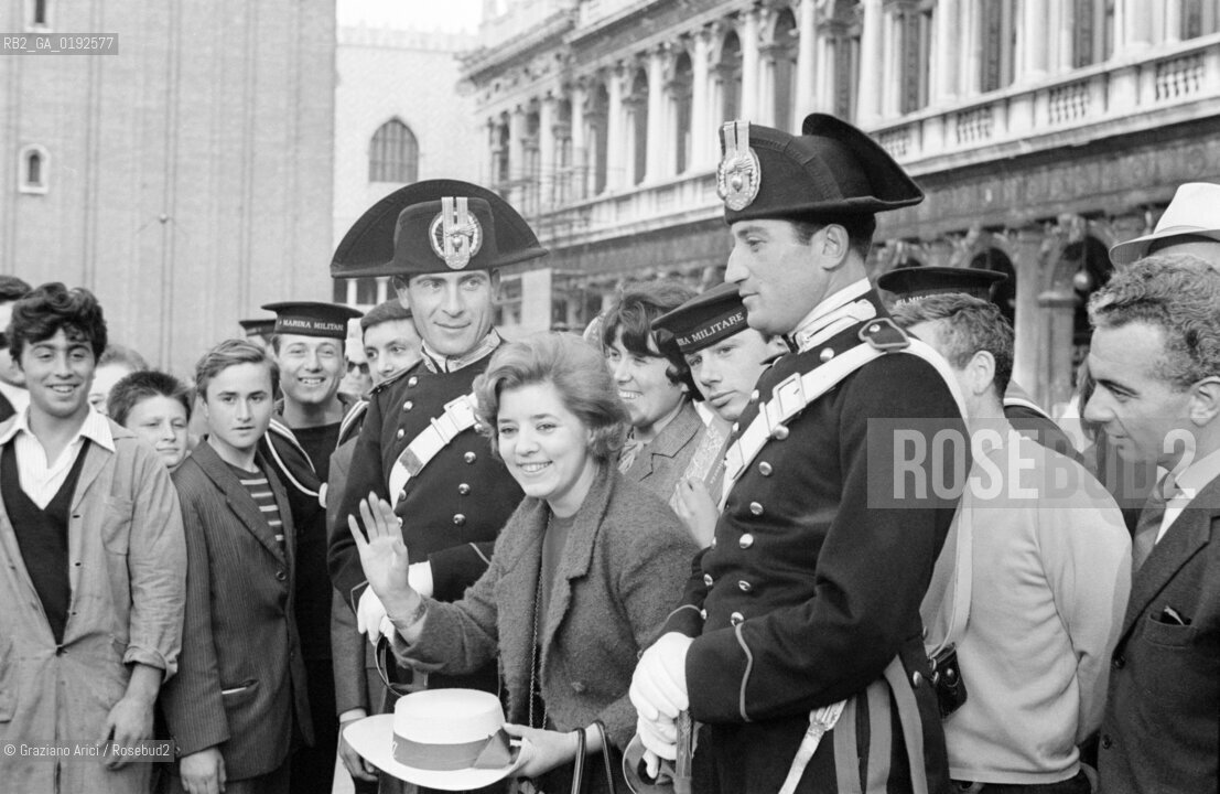THE FESTIVAL DELLA CANZONE : THE POP SINGER WILMA DE ANGELIS - 1961 © ARCHIVIO Graziano Arici/Rosebud2  / MUSICA / LEGGERA / PIAZZA SAN MARCO / CANTANTE POP