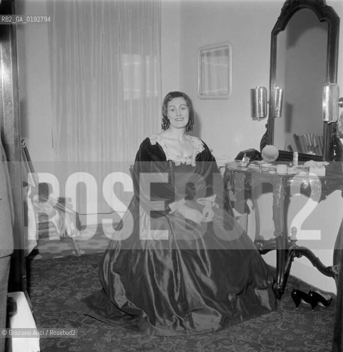 TEATRO LA FENICE LUCIA DI LAMMERMOOR - THE OPERA SINGER JOAN SUTHERLAND   - 1960 - ©Graziano Arici/Rosebud2 / OPERA LIRICA / CANTANTE LIRICO