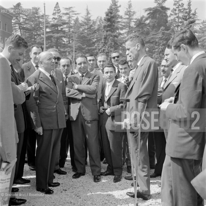 ALTO ADIGE (SUDTIROL ) QUESTION - BOLZANO - 195? - © ARCHIVIO Graziano Arici/Rosebud2  / PROBLEMA ALTOATESINO / IL MINISTRO MARIO SCELBA A BOLZANO CON IL SEGRETARIO DELLA SUDTIROLER VOLKSPARTEI SILVIUS MAGNAGO / POLITICA