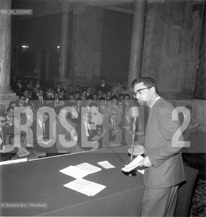 UNIONE GOLIARDICA ITALIANA (UGI) CONGRESS  - VENICE  - 1960 - © ARCHIVIO Graziano Arici/Rosebud2  / CONGRESSO / STUDENTI / UNIVERSITA