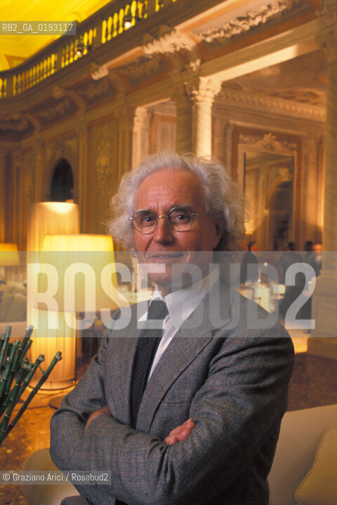 LINDUSTRIALE LUCIANO  BENETTON ALLINTERNO DELLHOTEL MONACO A VENEZIA © 2002 Graziano Arici/Rosebud2 / ECONOMIA IMPRENDITORE