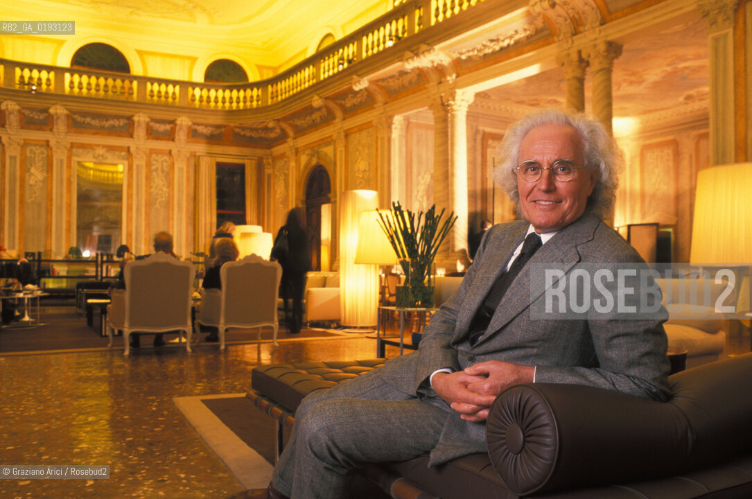 LINDUSTRIALE LUCIANO  BENETTON ALLINTERNO DELLHOTEL MONACO A VENEZIA © 2002 Graziano Arici/Rosebud2 / ECONOMIA IMPRENDITORE