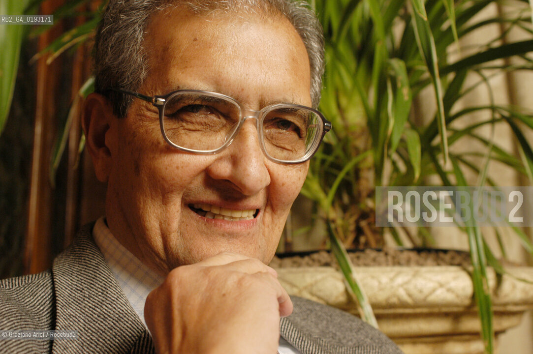 LECONOMISTA E PREMIO NOBEL PER LECONOMIA AMARTYA KUMAR SEN  © 2003 Graziano Arici/Rosebud2