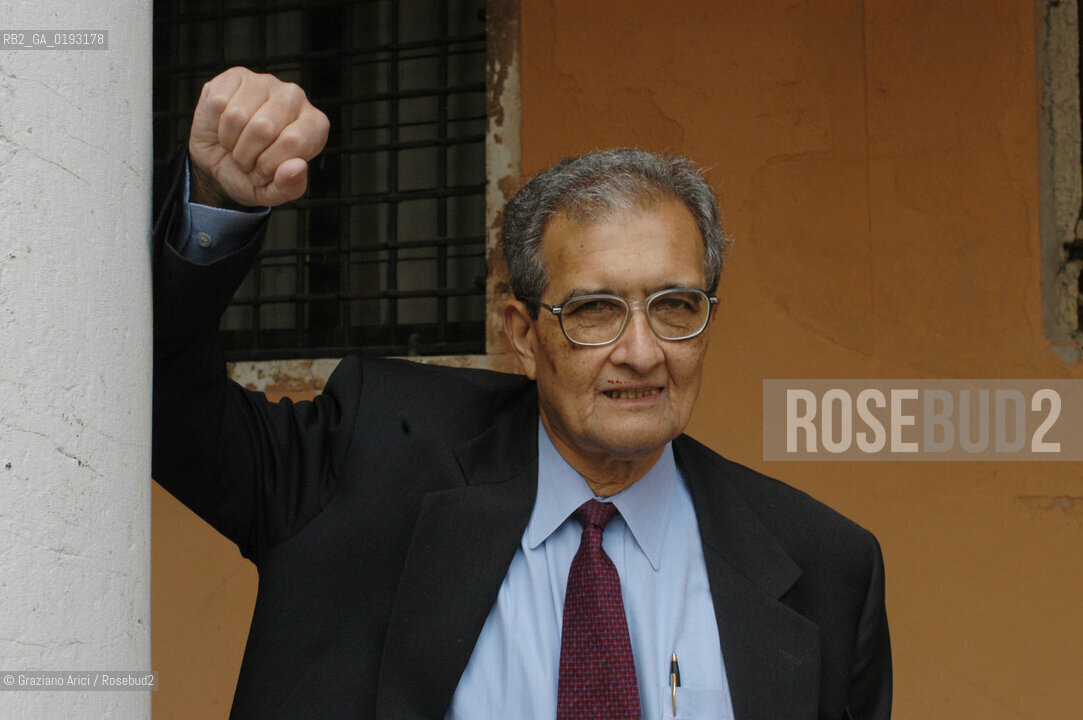 LECONOMISTA E PREMIO NOBEL PER LECONOMIA AMARTYA KUMAR SEN  © 2003 Graziano Arici/Rosebud2