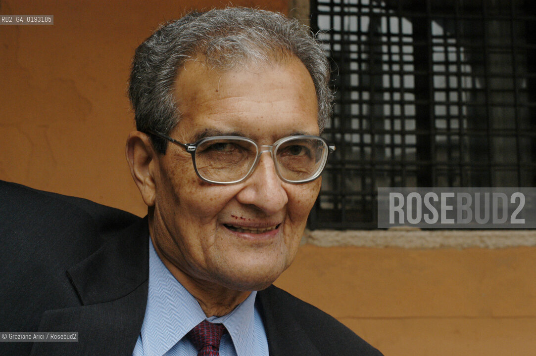 LECONOMISTA E PREMIO NOBEL PER LECONOMIA AMARTYA KUMAR SEN  © 2003 Graziano Arici/Rosebud2