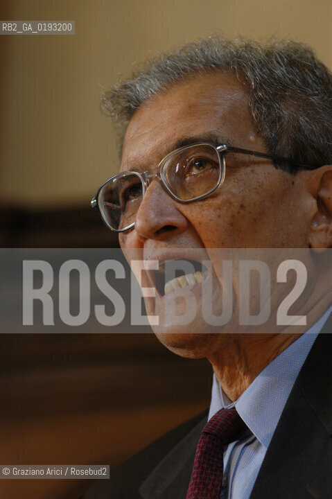 LECONOMISTA E PREMIO NOBEL PER LECONOMIA AMARTYA KUMAR SEN  © 2003 Graziano Arici/Rosebud2